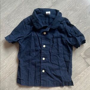 GAP Blue Button Down Shirt Short Sleeves